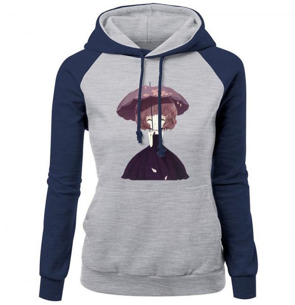 Women Hoodies - Women Hoodie Series Cute Girl Umbrella Fleece Hoodie