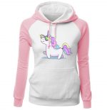 Women Hoodies - Women Hoodie Series Cute Rainbow Unicorn Fleece Hoodie