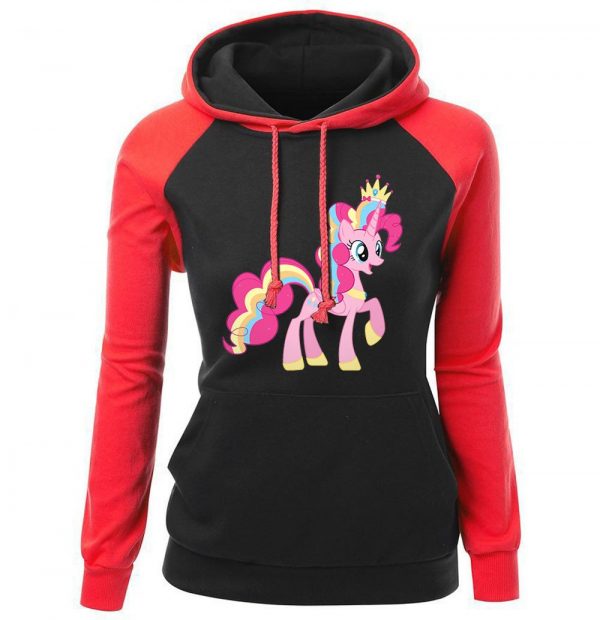Women Hoodies - Women Hoodie Series Cute Unicorn Rainbow Tail Fleece Hoodie