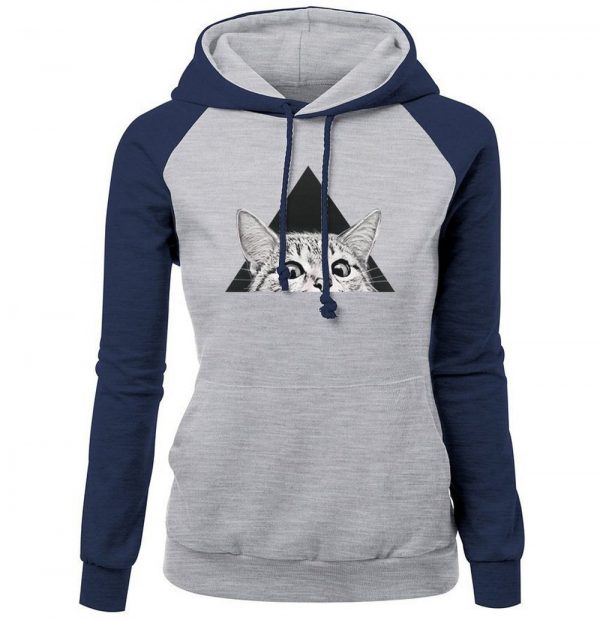 Women Hoodies - Women Hoodie Series Pet Cat Super Cute Fleece Hoodie