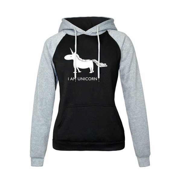 Women Hoodies - Women Hoodie Series Unicorn Cartoon Icon Super Cute Fleece Hoodie