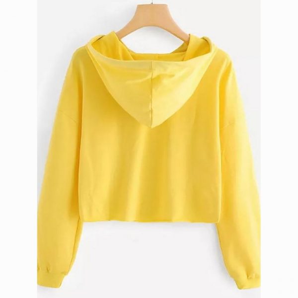 Women's Basic Crop Top Hoodie