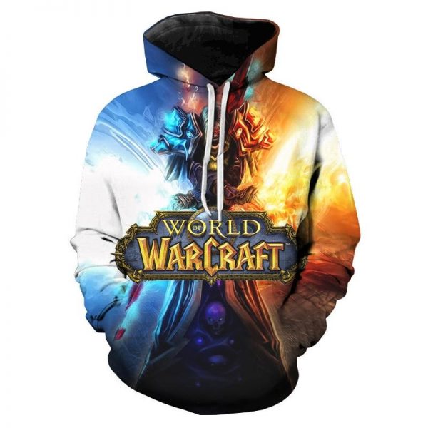 World of Warcraft 3D Printed Hoodies Pullover
