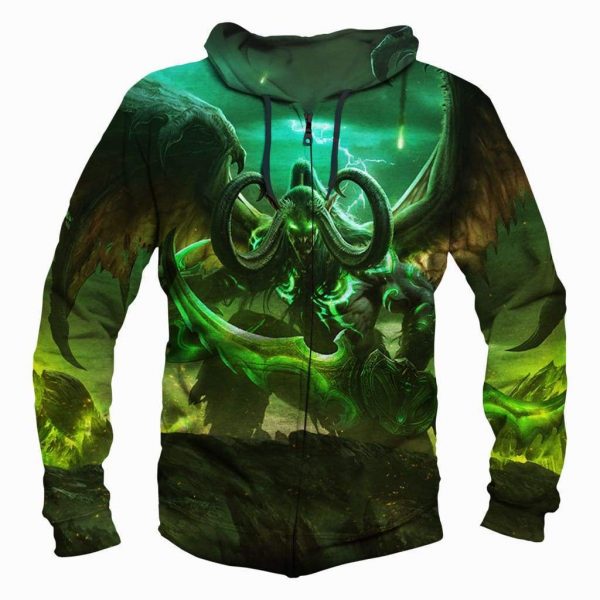 World of Warcraft Hoodies - Pullover Black Hoodie