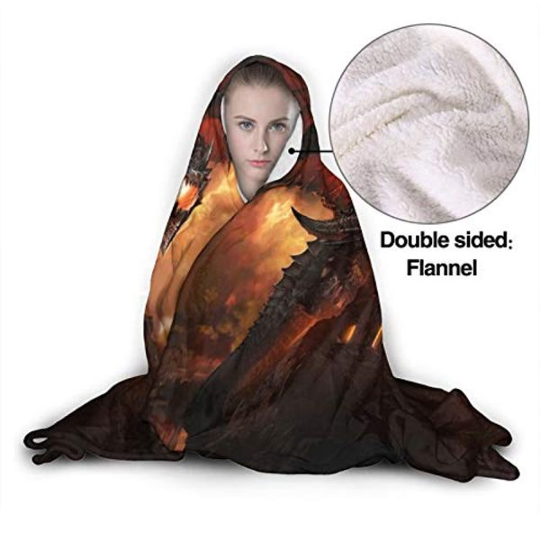 World of Warcraft Hooed Blankets - Wow Death Wing Wearable Blanket Hoodie