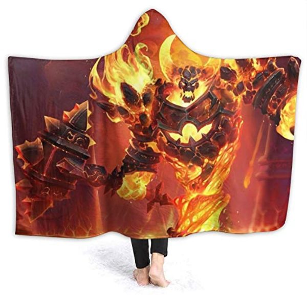 World of Warcraft Hooed Blankets - Wow Ragnaros Wearable Blanket Hoodie