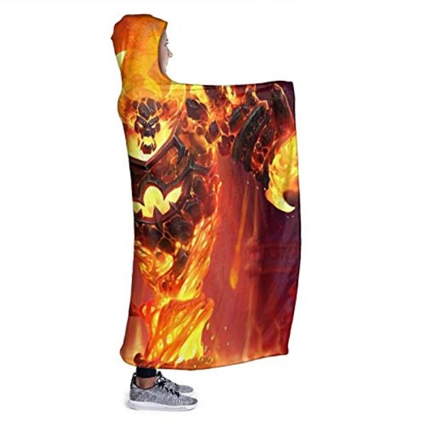 World of Warcraft Hooed Blankets - Wow Ragnaros Wearable Blanket Hoodie