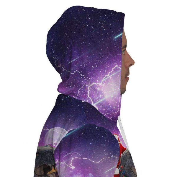 World of Warcraft Lich King Arthas Hoodies - Pullover Portrai Black Hoodie