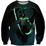 World of Warcraft Sword Illidan Hoodies -  Pullover Black Hoodie