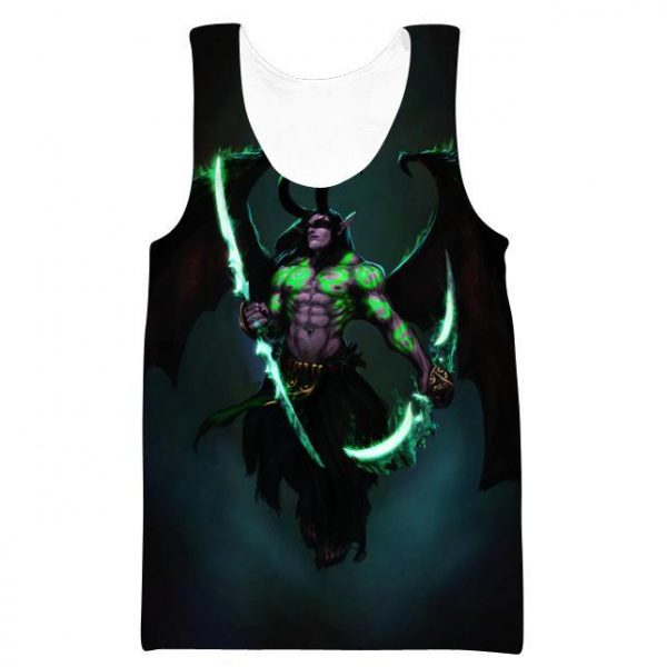 World of Warcraft Sword Illidan Hoodies -  Pullover Black Hoodie