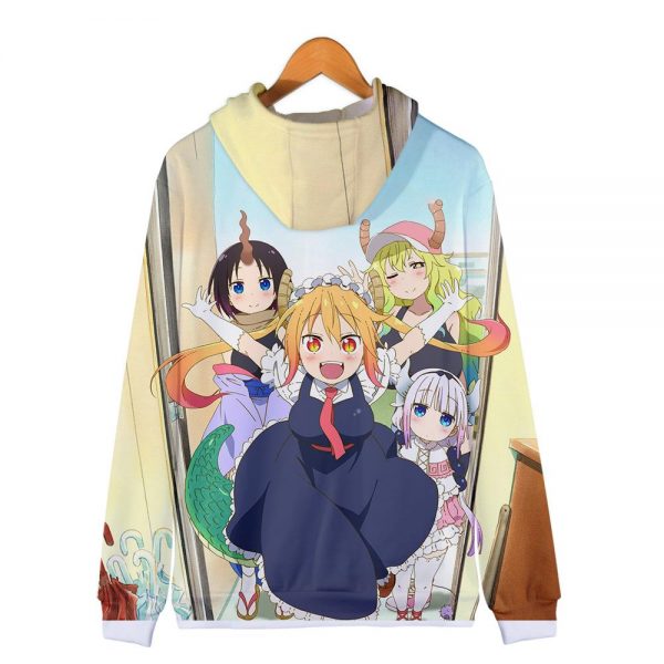 Xiaolin's Dragon Maid 3D Printed Zipper Hoodie