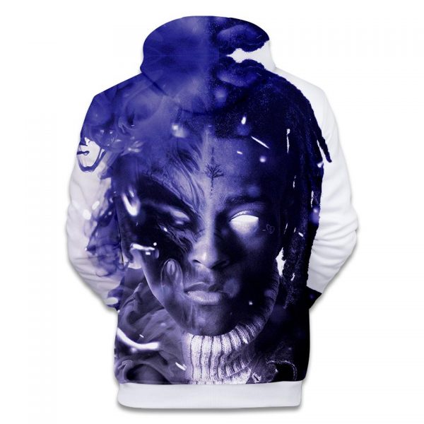 XXXTentacion Hoodies - Rapper XXXTentacion Terror Icon Blue Hoodie