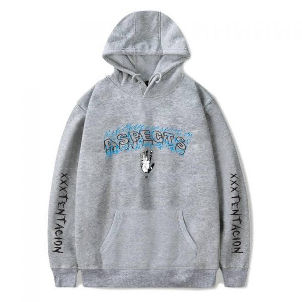 XXXTentacion Hoodies - Solid Color Popular Rapper XXXTentacion ASPECTS Icon Hoodie