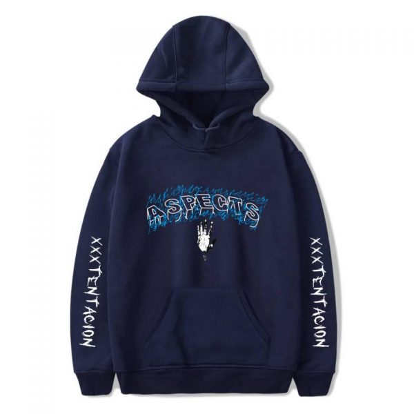 XXXTentacion Hoodies - Solid Color Popular Rapper XXXTentacion ASPECTS Icon Hoodie