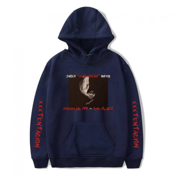 XXXTentacion Hoodies - Solid Color Popular Rapper XXXTentacion Commemorate Icon Hoodie