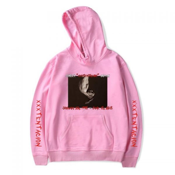 XXXTentacion Hoodies - Solid Color Popular Rapper XXXTentacion Commemorate Icon Hoodie