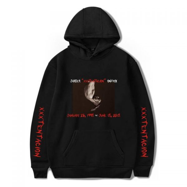 XXXTentacion Hoodies - Solid Color Popular Rapper XXXTentacion Commemorate Icon Hoodie