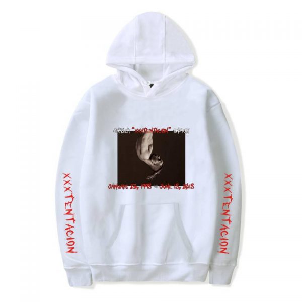 XXXTentacion Hoodies - Solid Color Popular Rapper XXXTentacion Commemorate Icon Hoodie