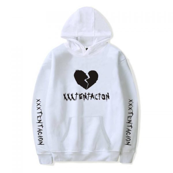 XXXTentacion Hoodies - Solid Color Popular Rapper XXXTentacion Heartbreak Icon Super Cool Hoodie