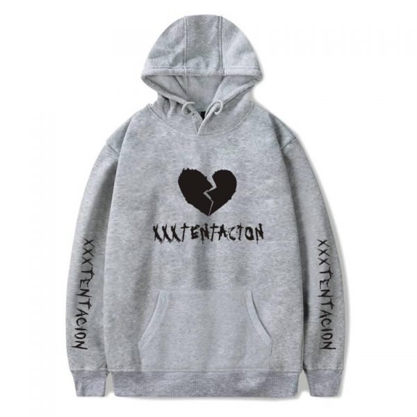 XXXTentacion Hoodies - Solid Color Popular Rapper XXXTentacion Heartbreak Icon Super Cool Hoodie