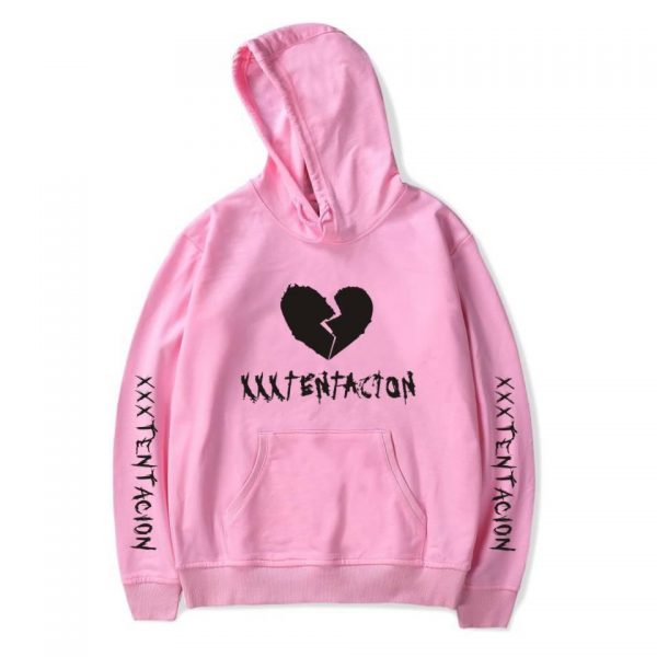 XXXTentacion Hoodies - Solid Color Popular Rapper XXXTentacion Heartbreak Icon Super Cool Hoodie