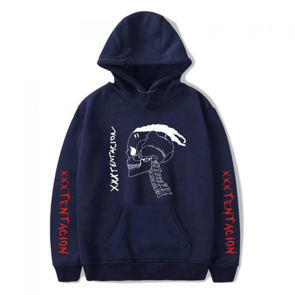 XXXTentacion Hoodies - Solid Color Popular Rapper XXXTentacion Icon Commemorative Shirt Hoodie