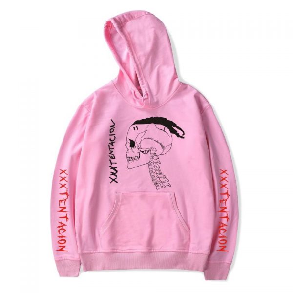 XXXTentacion Hoodies - Solid Color Popular Rapper XXXTentacion Icon Commemorative Shirt Hoodie