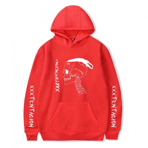 XXXTentacion Hoodies - Solid Color Popular Rapper XXXTentacion Icon Commemorative Shirt Hoodie