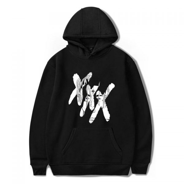 XXXTentacion Hoodies - Solid Color Popular Rapper XXXTentacion Icon Hoodie