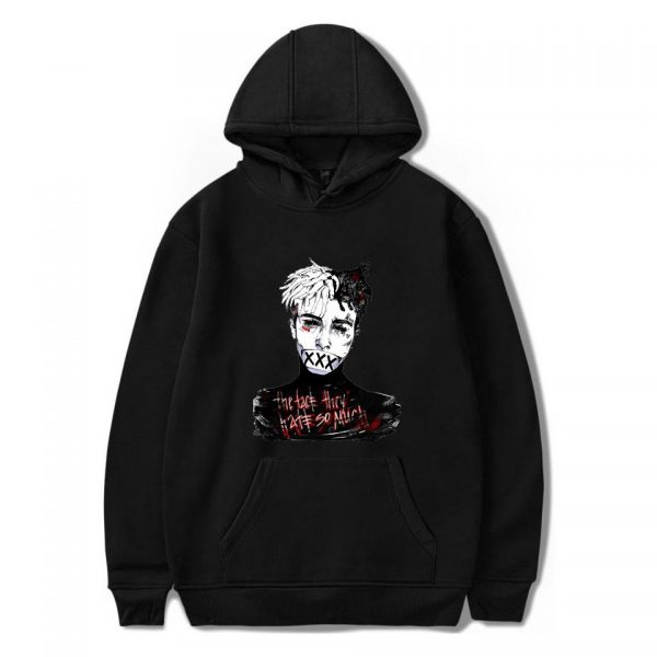 XXXTentacion Hoodies - Solid Color Popular Rapper XXXTentacion Icon Super Cool Hoodie
