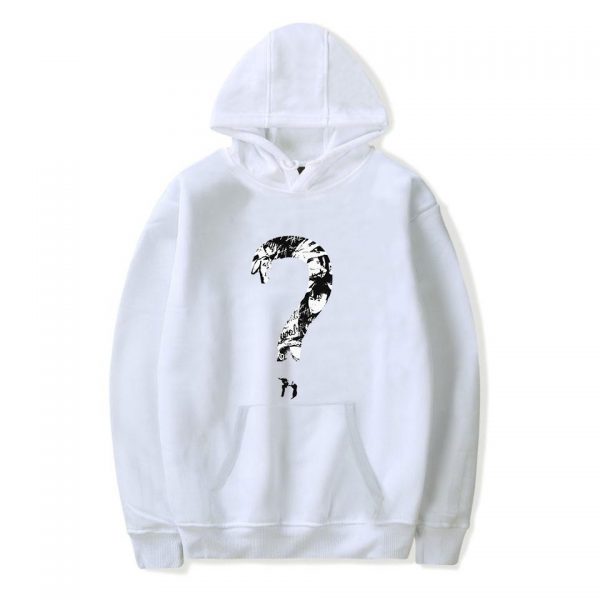 XXXTentacion Hoodies - Solid Color Popular Rapper XXXTentacion Question Mark Icon Hoodie