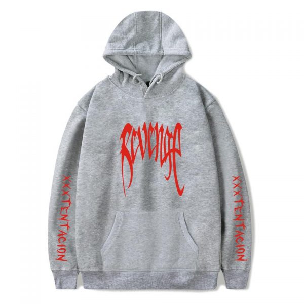 XXXTentacion Hoodies - Solid Color Popular Rapper XXXTentacion Revenge Icon Hoodie