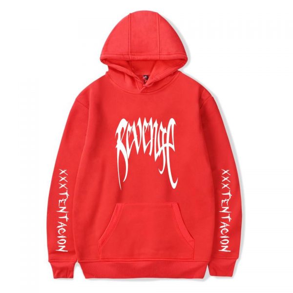 XXXTentacion Hoodies - Solid Color Popular Rapper XXXTentacion Revenge Icon Hoodie
