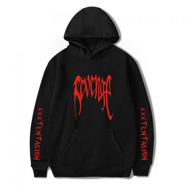 XXXTentacion Hoodies - Solid Color Popular Rapper XXXTentacion Revenge Icon Hoodie