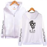 XXXTentacion Hoodies - Solid Color Popular Rapper XXXTentacion RIP Icon Zip Up Hoodie