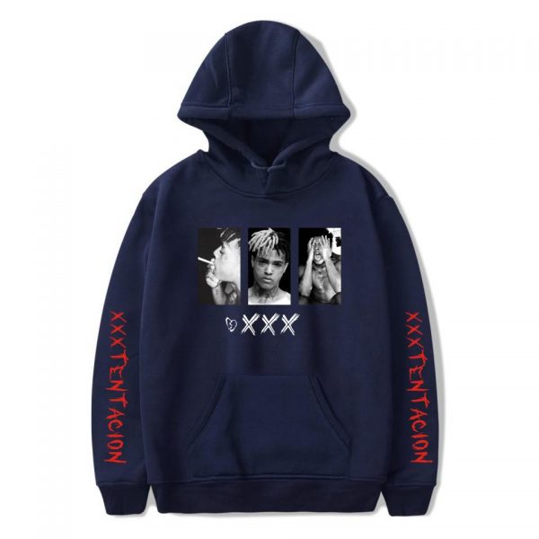 XXXTentacion Hoodies - Solid Color Rapper XXXTentacion Icon Hoodie