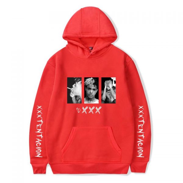 XXXTentacion Hoodies - Solid Color Rapper XXXTentacion Icon Hoodie