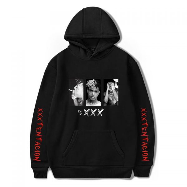 XXXTentacion Hoodies - Solid Color Rapper XXXTentacion Icon Hoodie