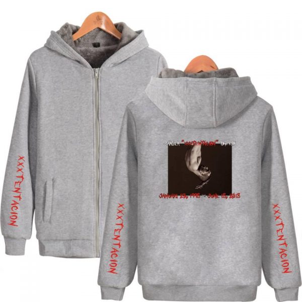 XXXTentacion Jackets - Solid Color Rapper XXXTentacion Icon Super Cool Fleece Jacket