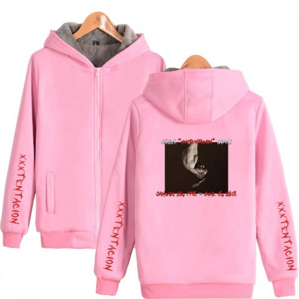 XXXTentacion Jackets - Solid Color Rapper XXXTentacion Icon Super Cool Fleece Jacket