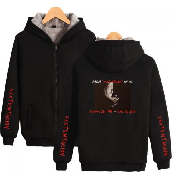 XXXTentacion Jackets - Solid Color Rapper XXXTentacion Icon Super Cool Fleece Jacket