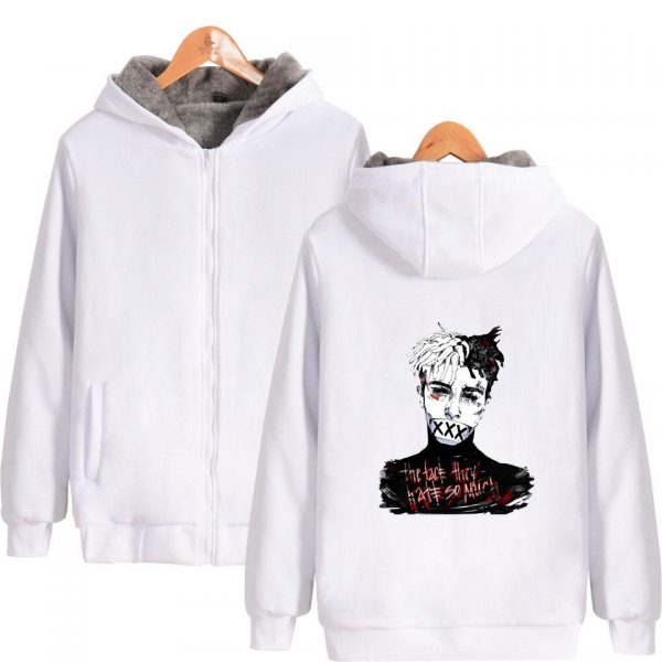 XXXTentacion Jackets - Solid Color Singer XXXTentacion Icon Super Cool Fleece Jacket