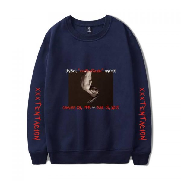 XXXTentacion Sweatshirts - Solid Color Popular Rapper XXXTentacion Commemorate Icon Sweatshirt