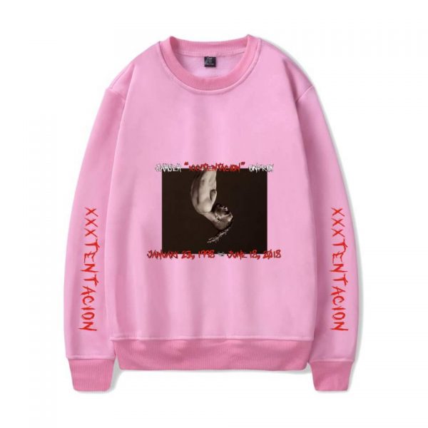 XXXTentacion Sweatshirts - Solid Color Popular Rapper XXXTentacion Commemorate Icon Sweatshirt