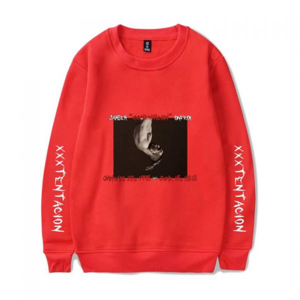 XXXTentacion Sweatshirts - Solid Color Popular Rapper XXXTentacion Commemorate Icon Sweatshirt