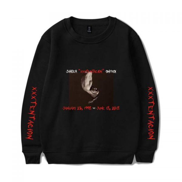 XXXTentacion Sweatshirts - Solid Color Popular Rapper XXXTentacion Commemorate Icon Sweatshirt