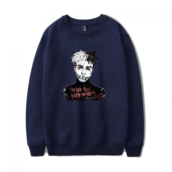 XXXTentacion Sweatshirts - Solid Color Popular Rapper XXXTentacion Icon Super Cool Sweatshirt