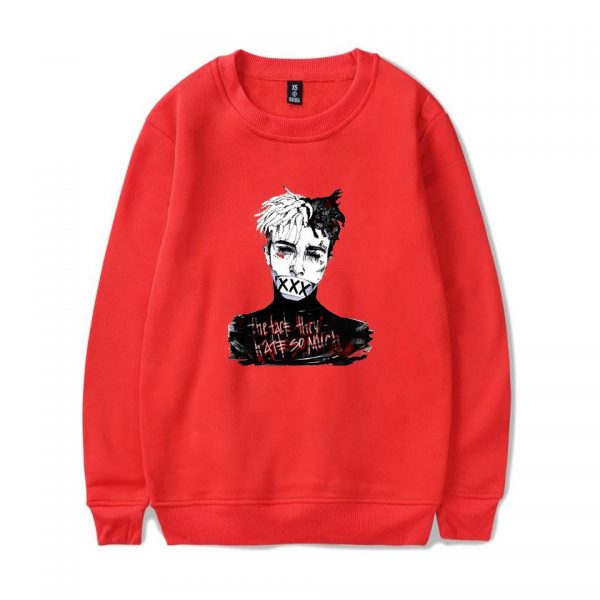 XXXTentacion Sweatshirts - Solid Color Popular Rapper XXXTentacion Icon Super Cool Sweatshirt