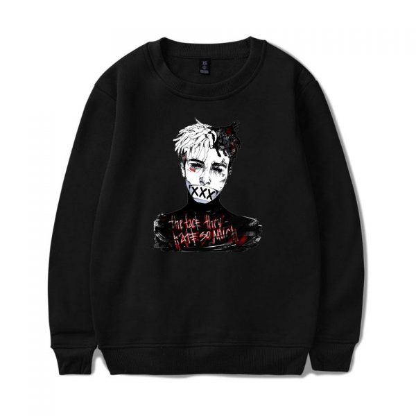 XXXTentacion Sweatshirts - Solid Color Popular Rapper XXXTentacion Icon Super Cool Sweatshirt