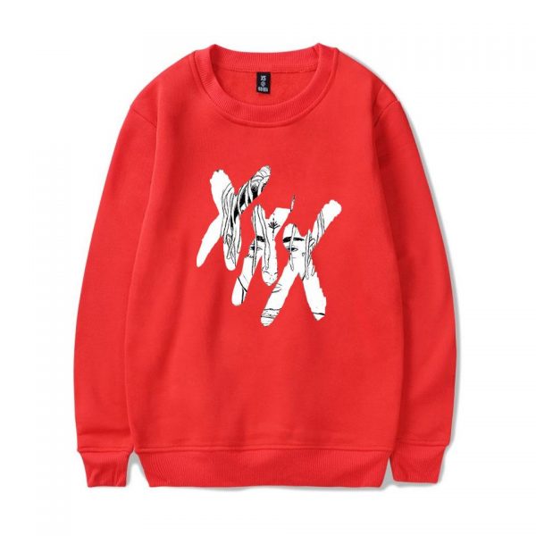 XXXTentacion Sweatshirts - Solid Color Popular Rapper XXXTentacion Icon Sweatshirt